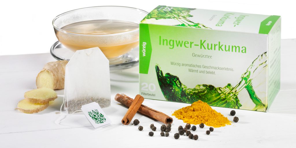 Ingwer und Kurkuma als Tee von Jungborn