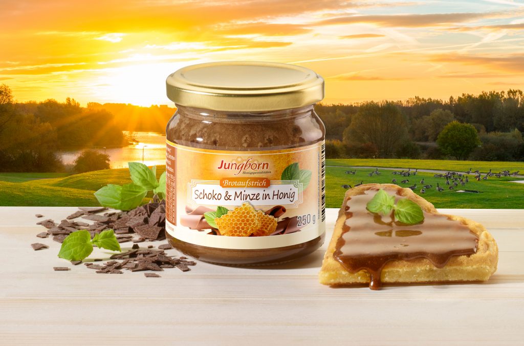 Jungborns Brotaufstrich „Schoko & Minze in Honig“
