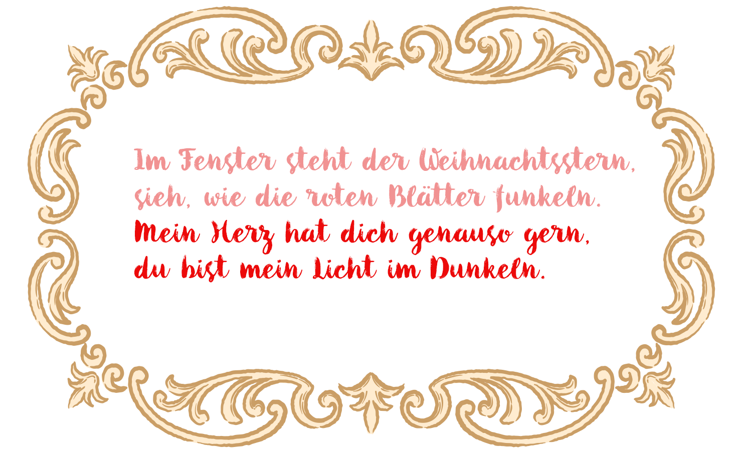 Anonymes Gedicht über den Weihnachtsstern