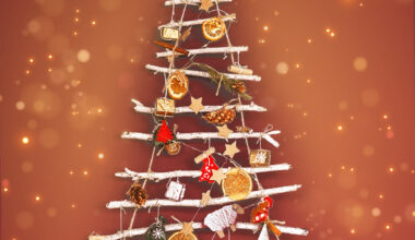 Weihnachtsbaum aus Zweigen