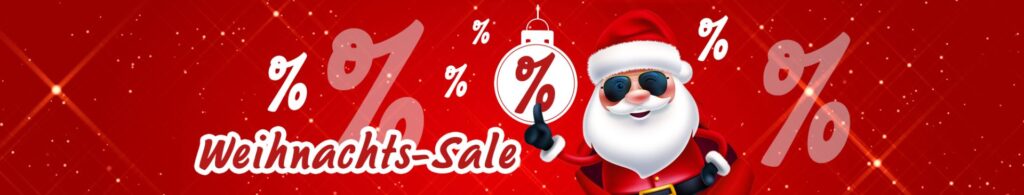 Lustiger Weihnachtsmann zum Weihnachts-Sale von Jungborn