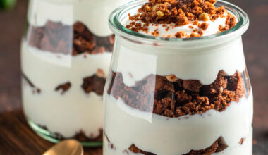 Kaffeedessert mit Quark