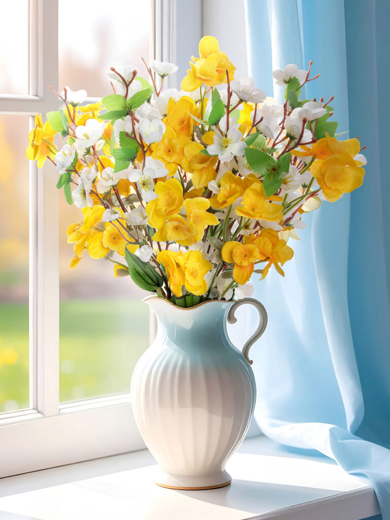 Kirschblueten-Narzissen-Strauß