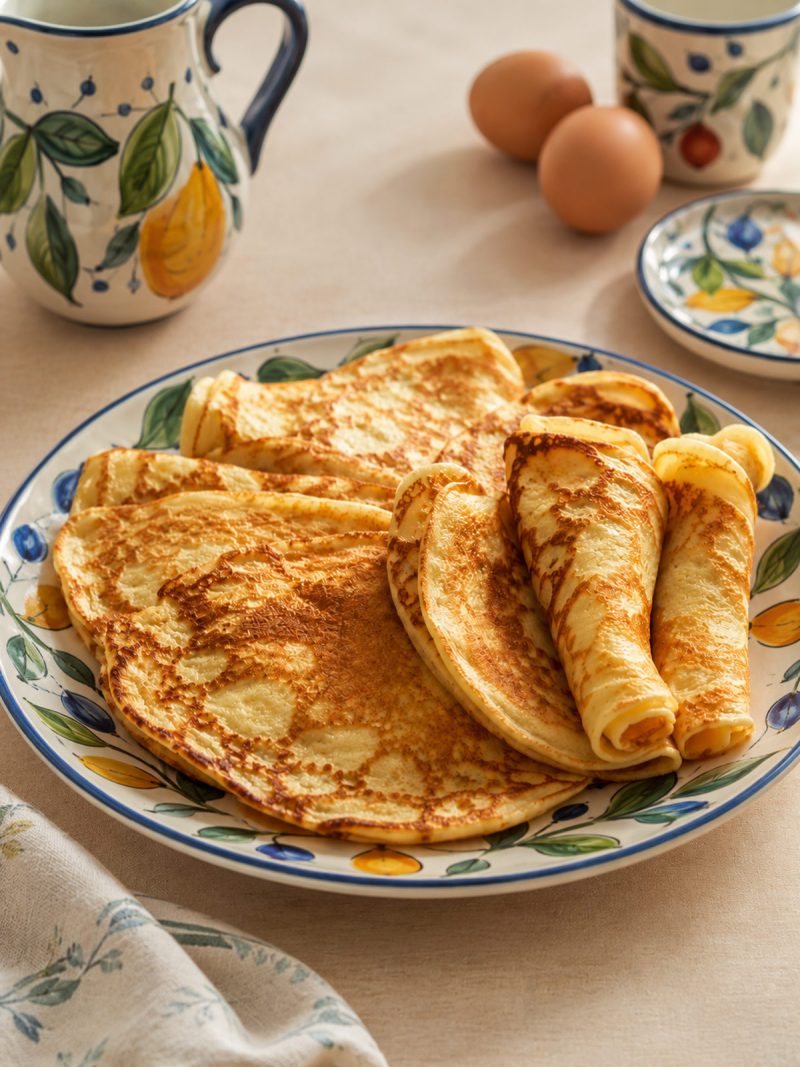 Pfannkuchen_nach Grundrezept auf Teller
