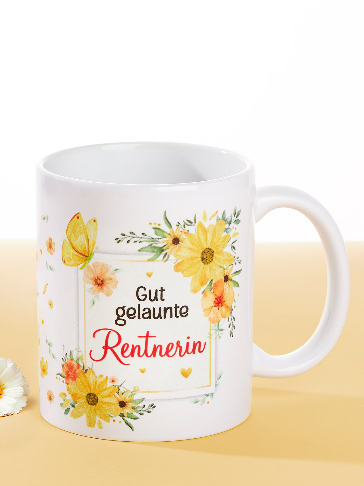 Becher „Gut gelaunte Rentnerin“ Becher „Gut gelaunte Rentnerin“
