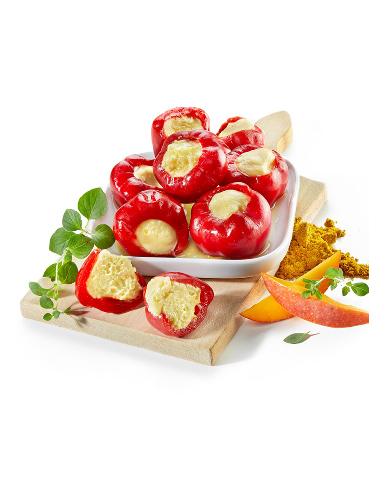 Gefüllte Kirschpaprika „Mango-Curry“ 