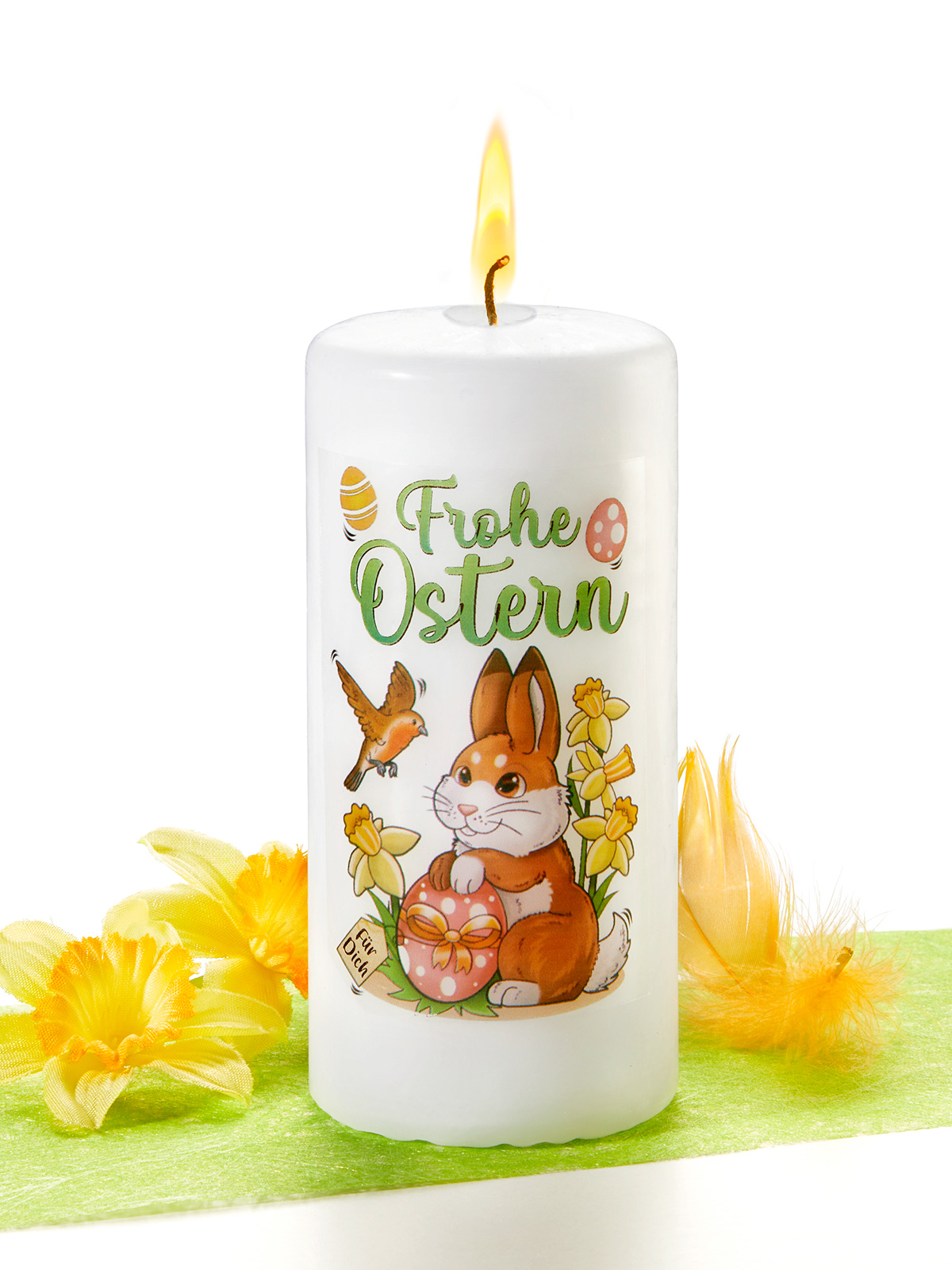 Kerze „Frohe Ostern“