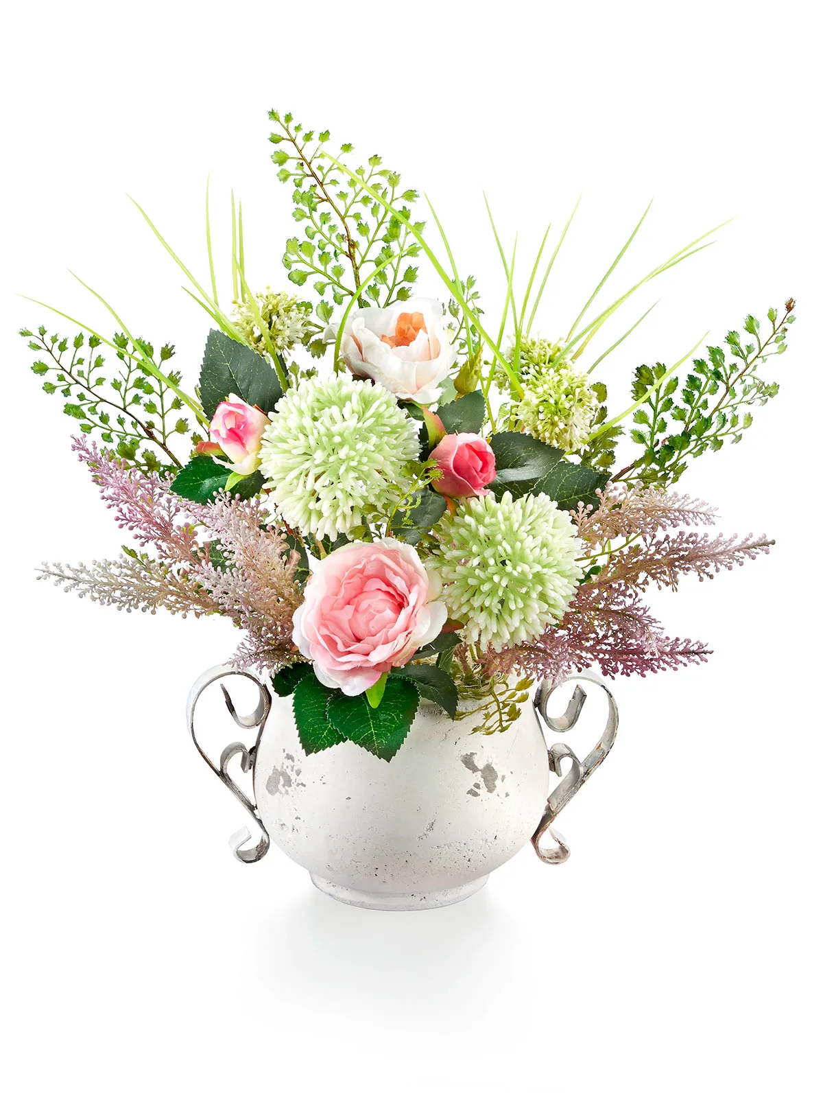Antiktopf „Rose & Allium“