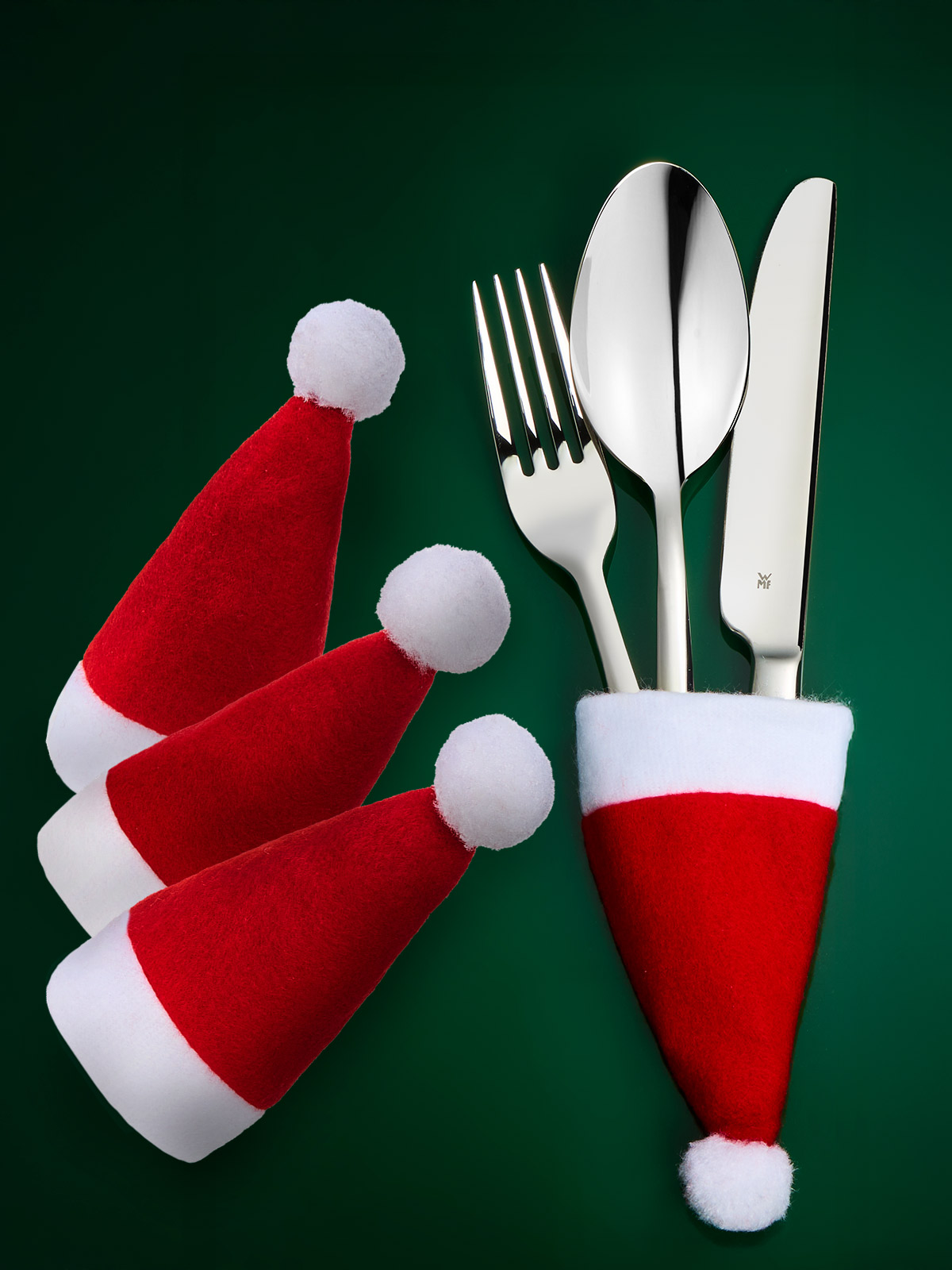 Weihnachtsmützen-Quartett