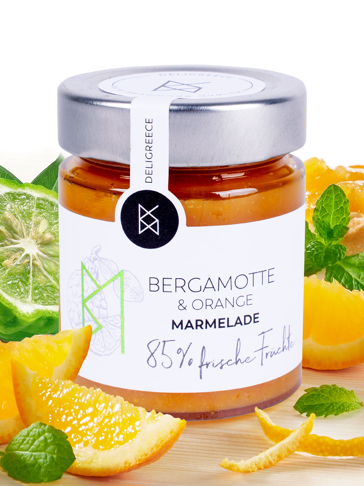 Bergamotte & Orangen-Marmelade, 85% Bergamotte & Orangen-Marmelade, 85%