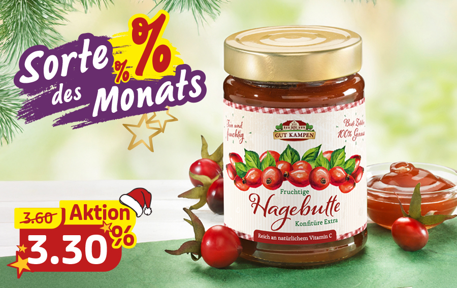 Hagebuttenkonfitüre als Sorte des Monats