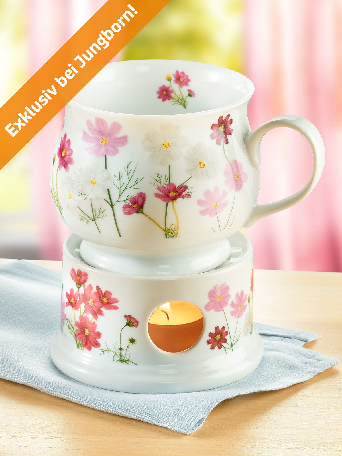 Stövchen & Becher „Cosmea“ Stövchen & Becher „Cosmea“