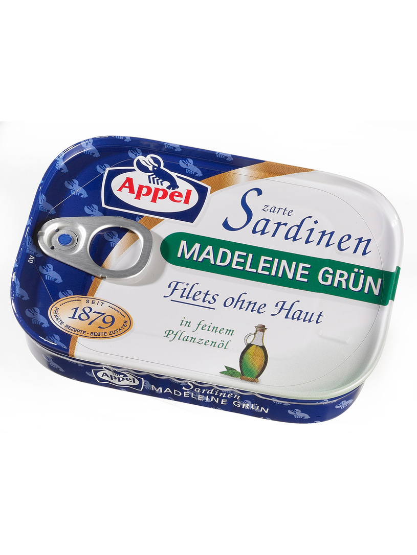 Sardinen, "Madeleine Grün"