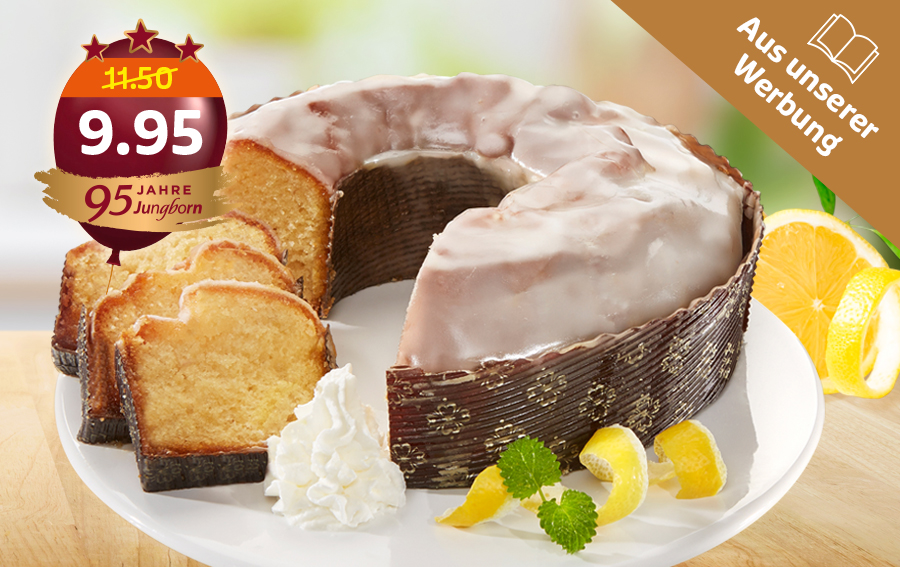 Zitronenkranz mit Glasur und Preisaktion 9,95