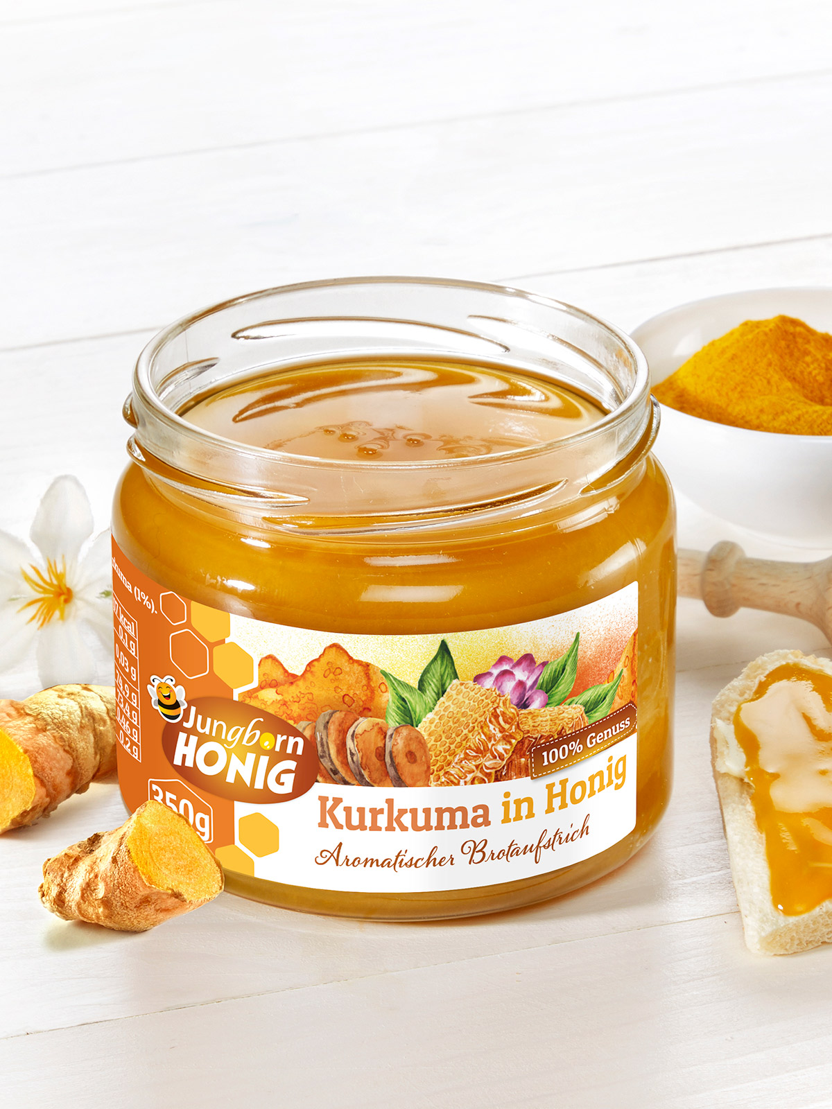 Kurkuma in Honig