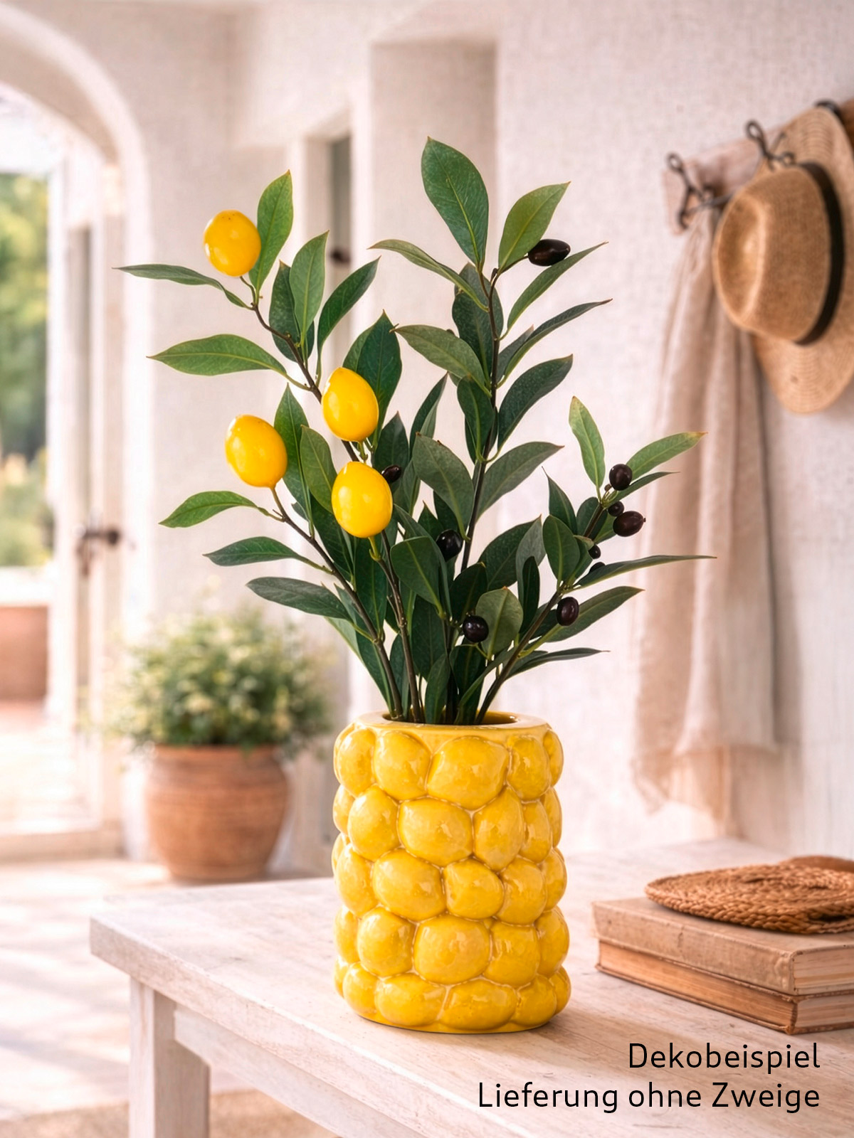 Keramik-Vase „Zitronen“