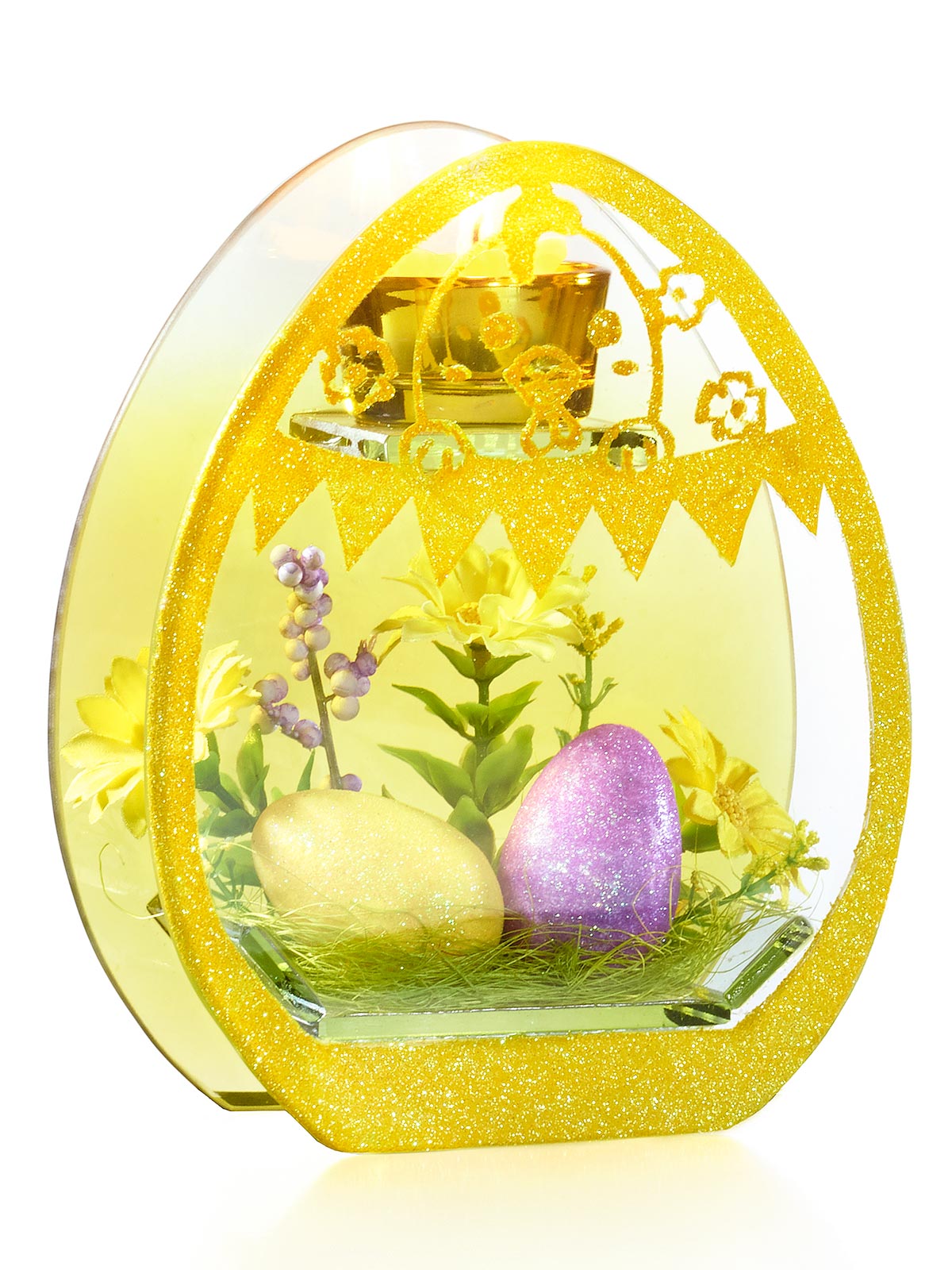 Glas-Teelichthalter „Osterei“