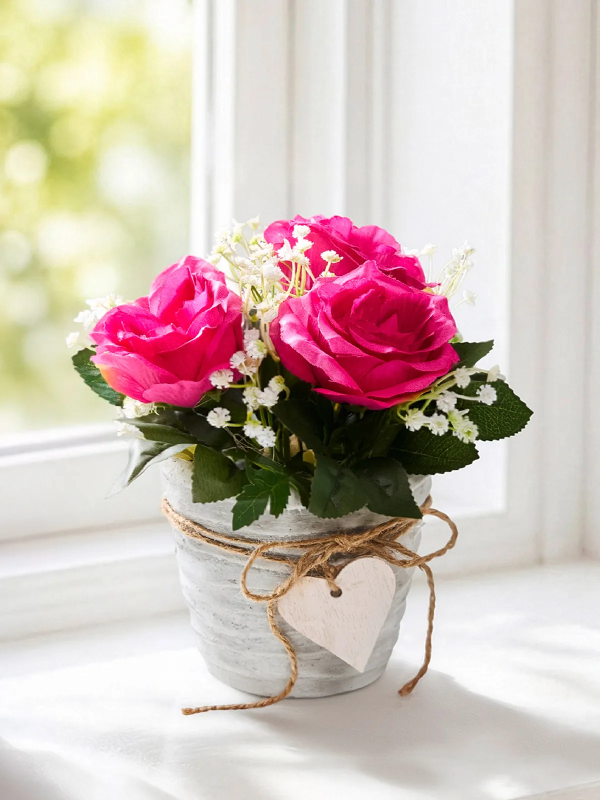 Arrangement „Rosenglück“, rosa