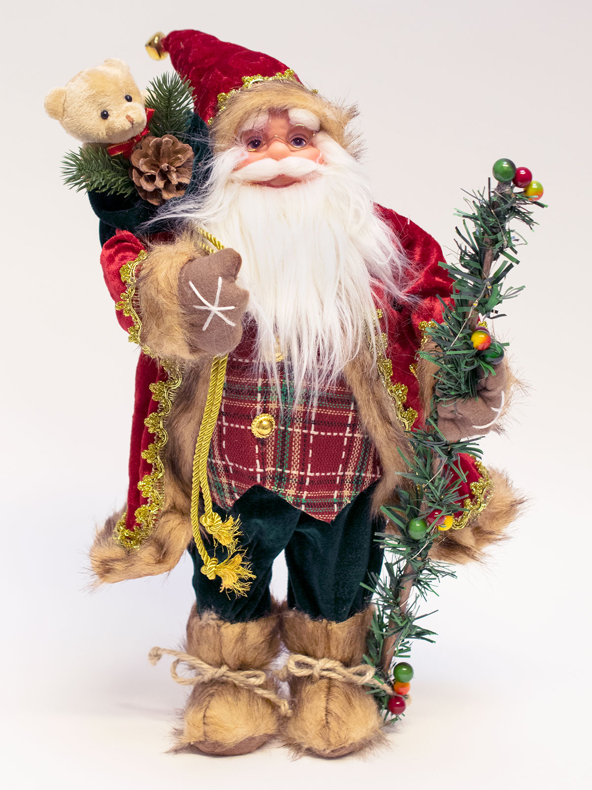 Santa Claus mit Lichterkette