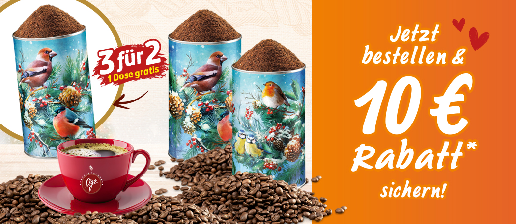 Kaffeeaktion 3 für 2 mit Rabatt sichern