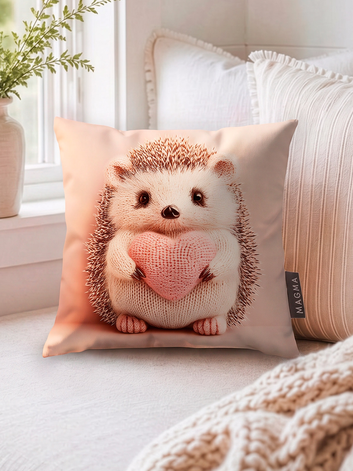 Dekokissen „Igel-Liebe“
