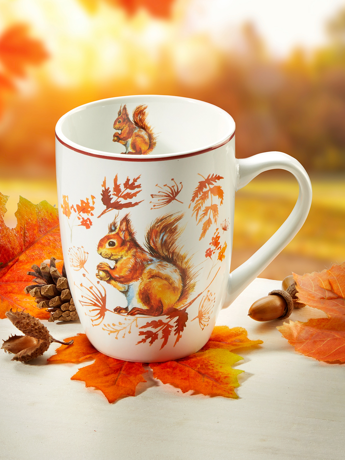 Becher „Herbst-Eichhörnchen“