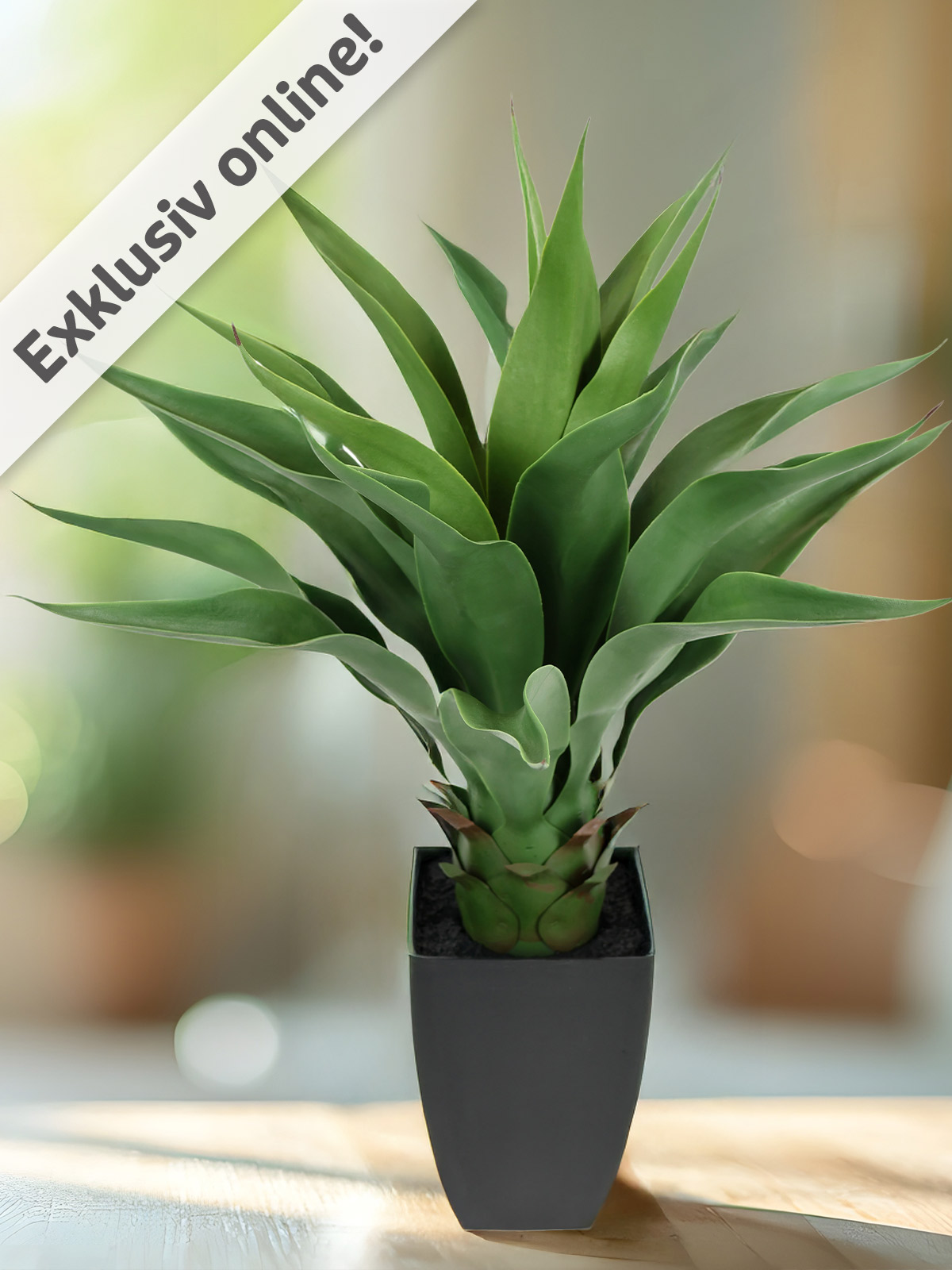 Kunst-Agave im edlen Hochtopf