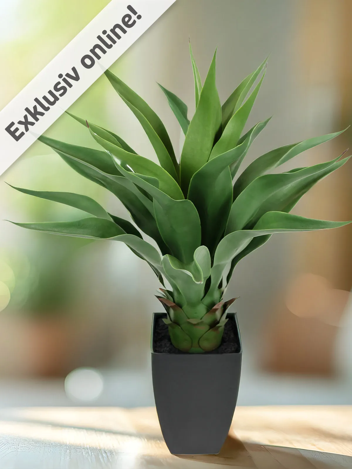 Kunst-Agave im edlen Hochtopf