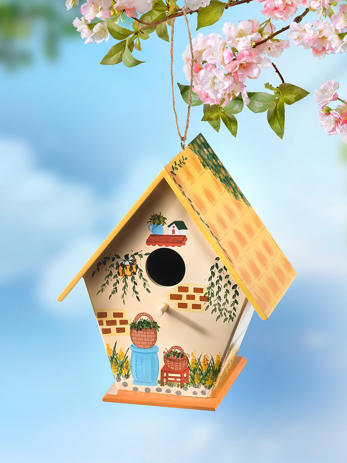 Deko-Vogelhaus „Sommertraum“