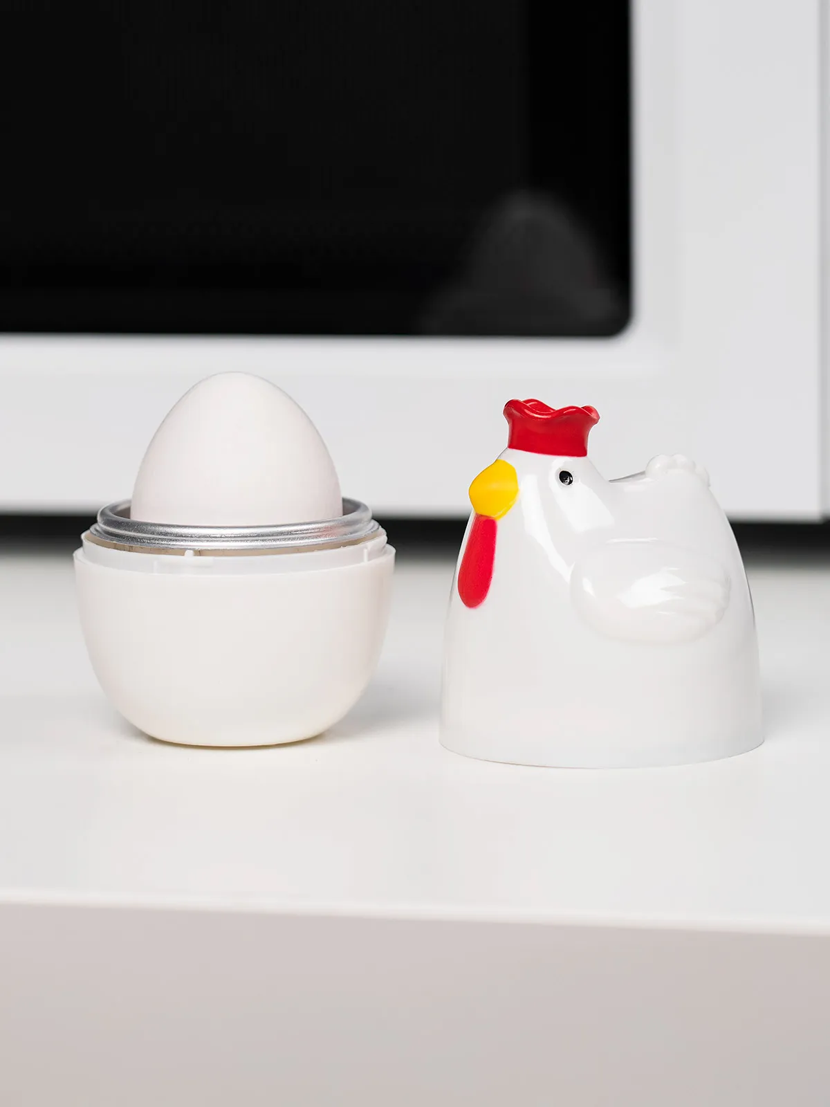 Mikrowellen-Eierkocher „Huhn“ für 1 Ei