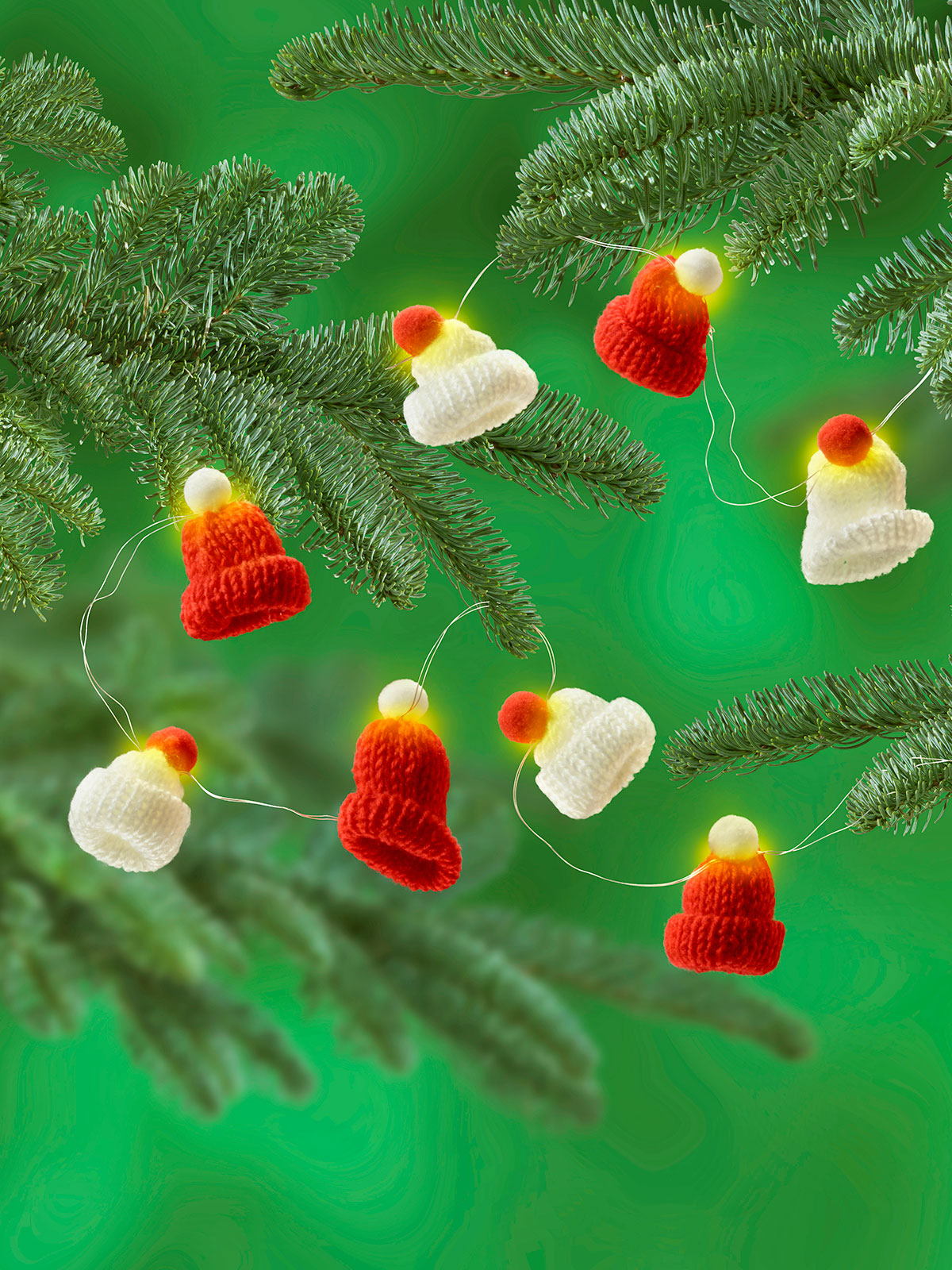 Lichterkette „Weihnachtsmütze“