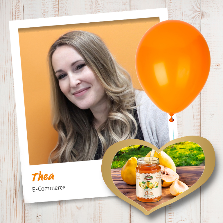 Porträt von Thea aus dem E-Commerce mit Produktempfehlung