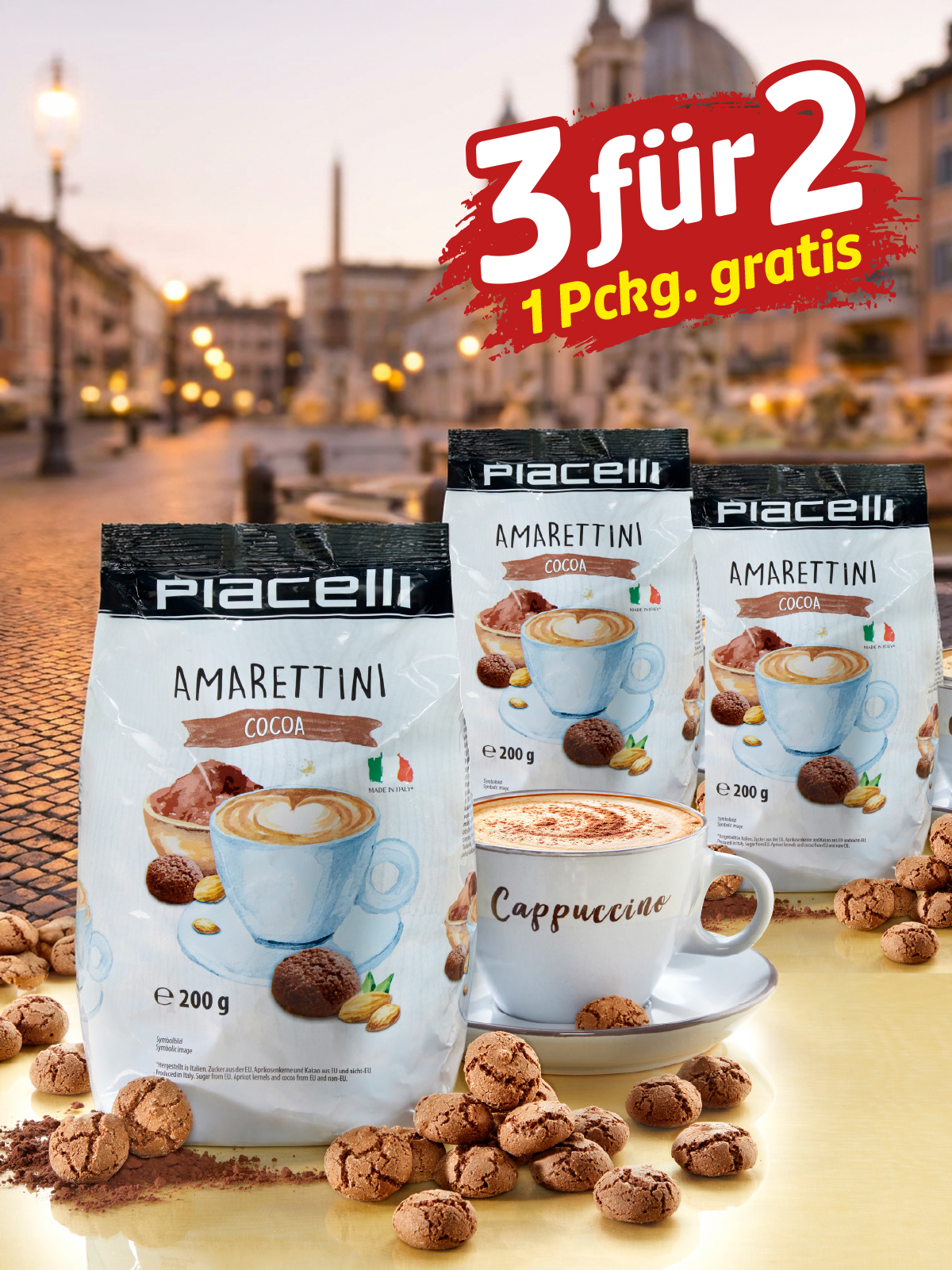 „3 für 2“ Amarettini „Cocoa“