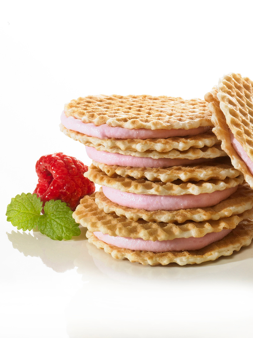 Himbeerwaffeln