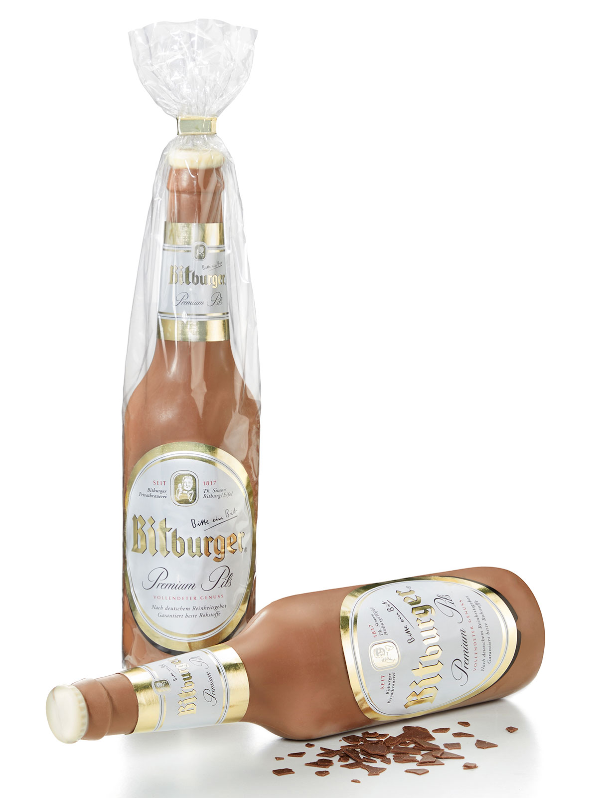 Schoko-Bierflasche