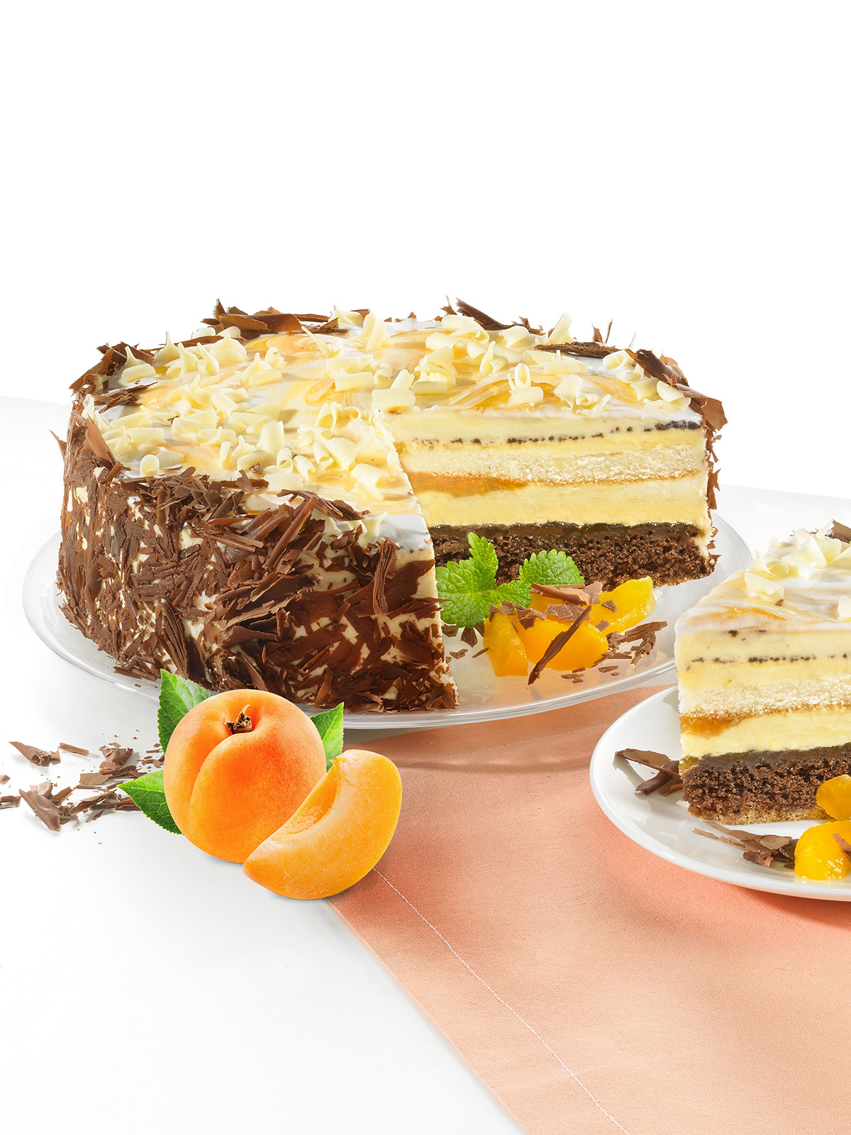 Marillen-Schokotorte