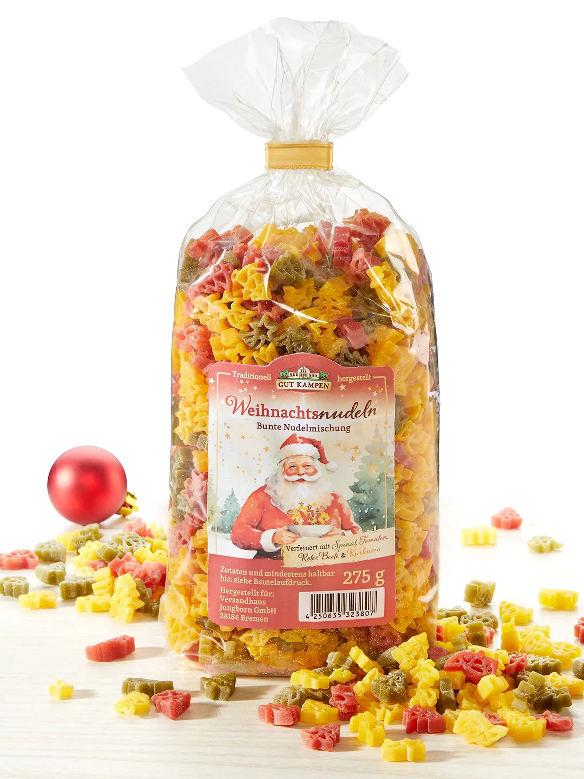 Bunte Weihnachtsnudeln