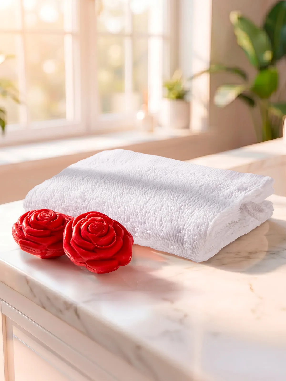 Seifenpräsent „Rosenblüte“