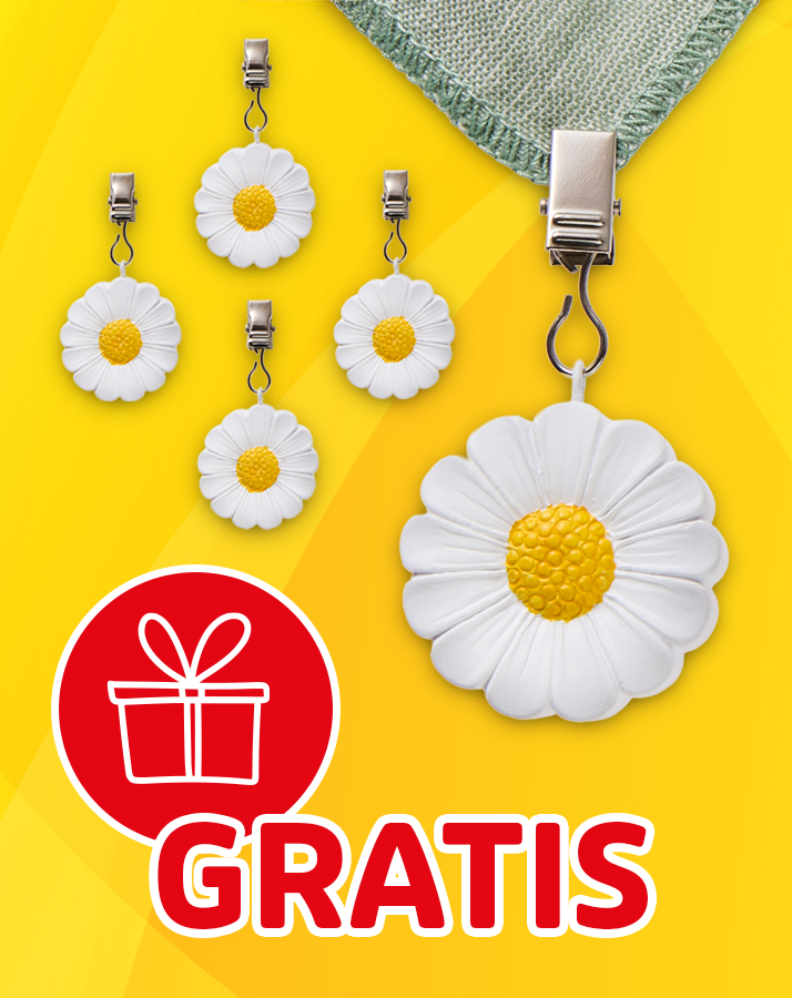 Gänseblümchen-Gewichte mit Clip zum Gratis-Erhalt