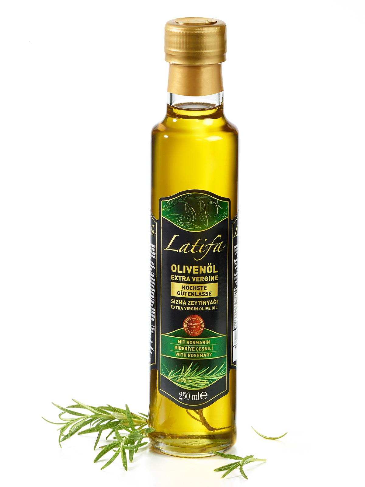 Natives Olivenöl Extra mit Rosmarin