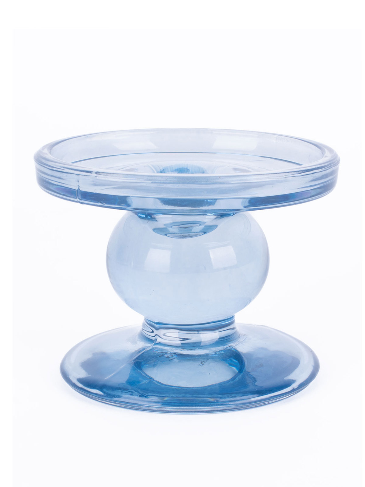 Glas-Kerzenständer „Blau“