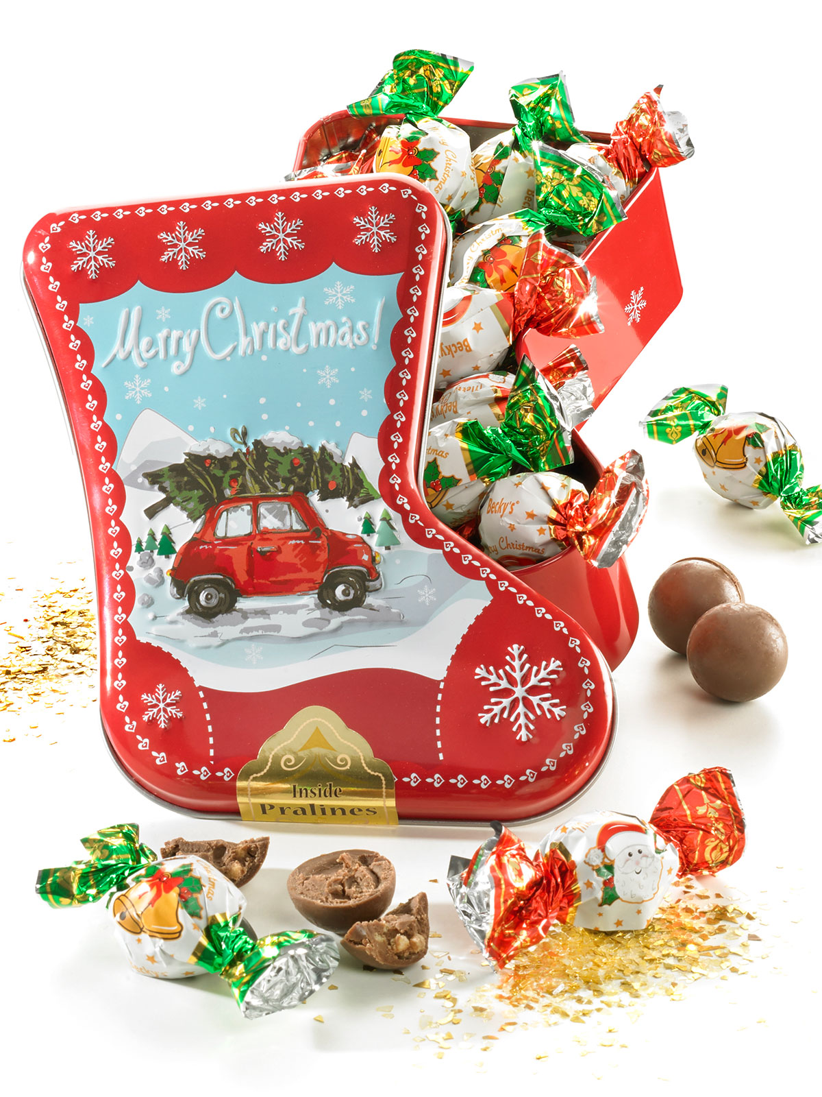 Dose-Pralinenstiefel