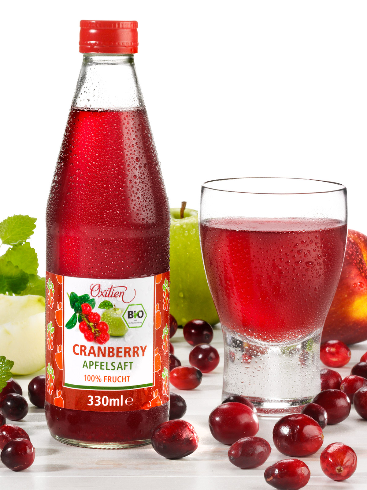 Bio-Cranberry-Apfelsaft