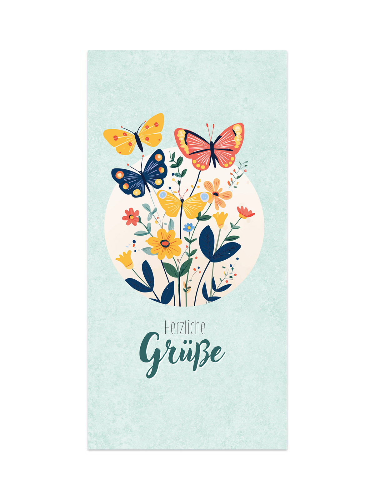 Grußkarte „Herzliche Grüße“