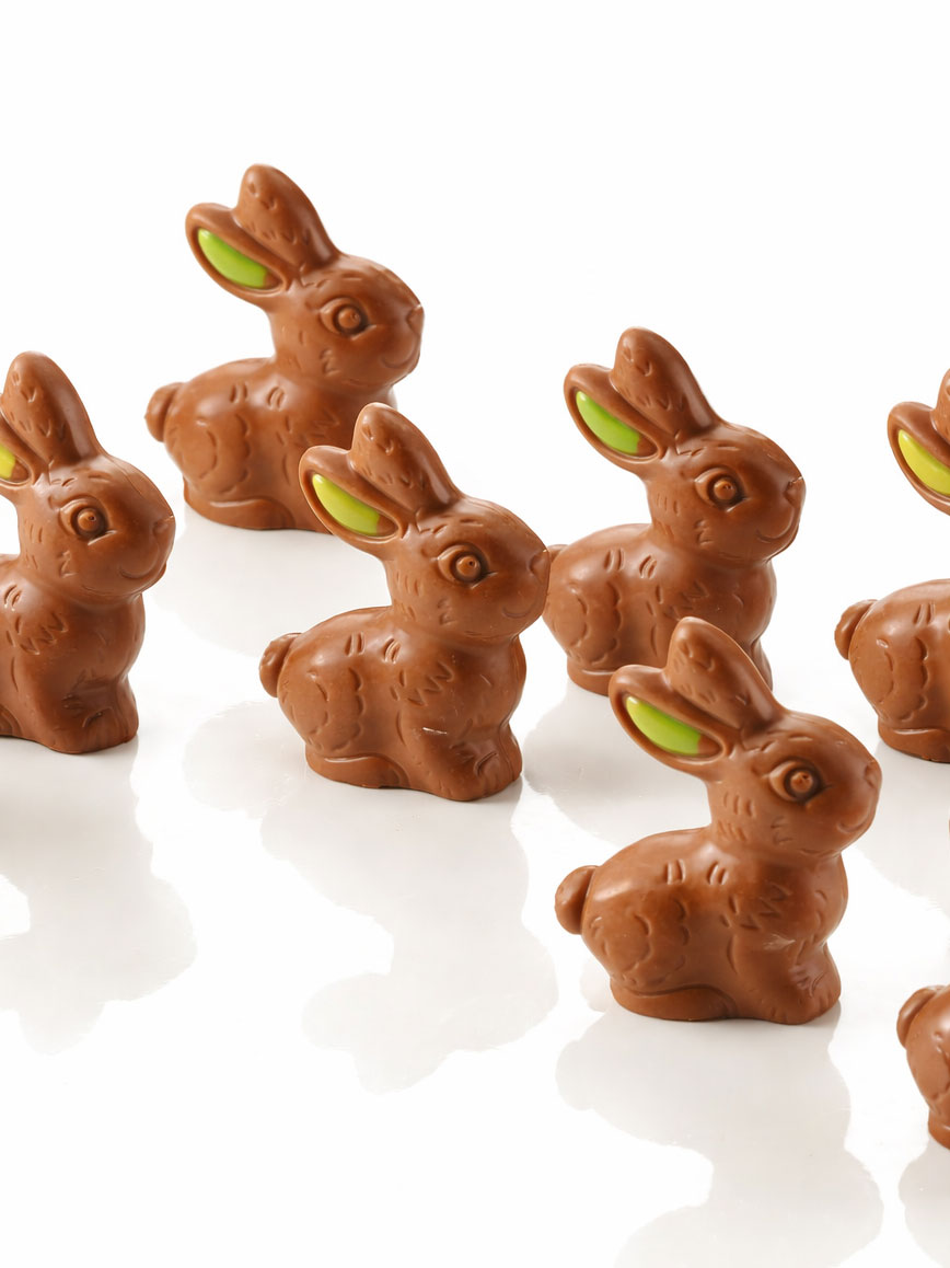 Gefüllte Nougathäschen, Vollmilch