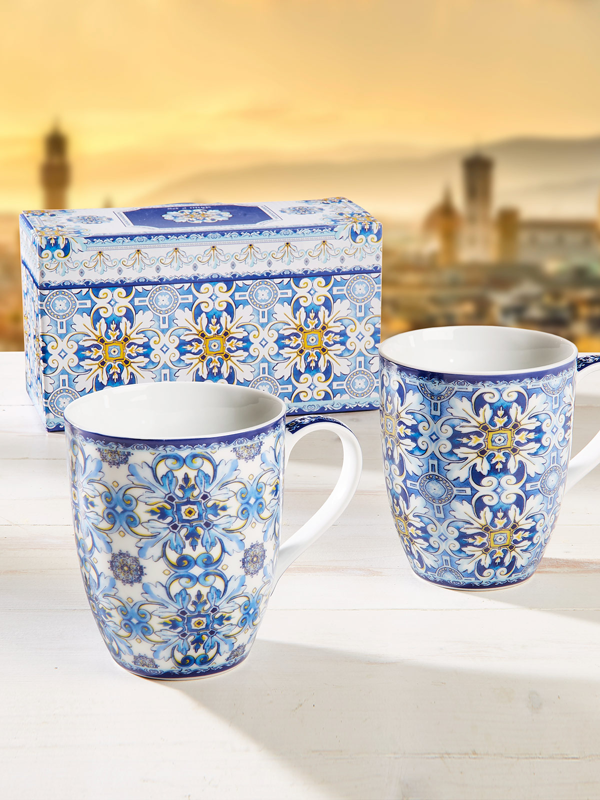 Becherduo „Maiolica“