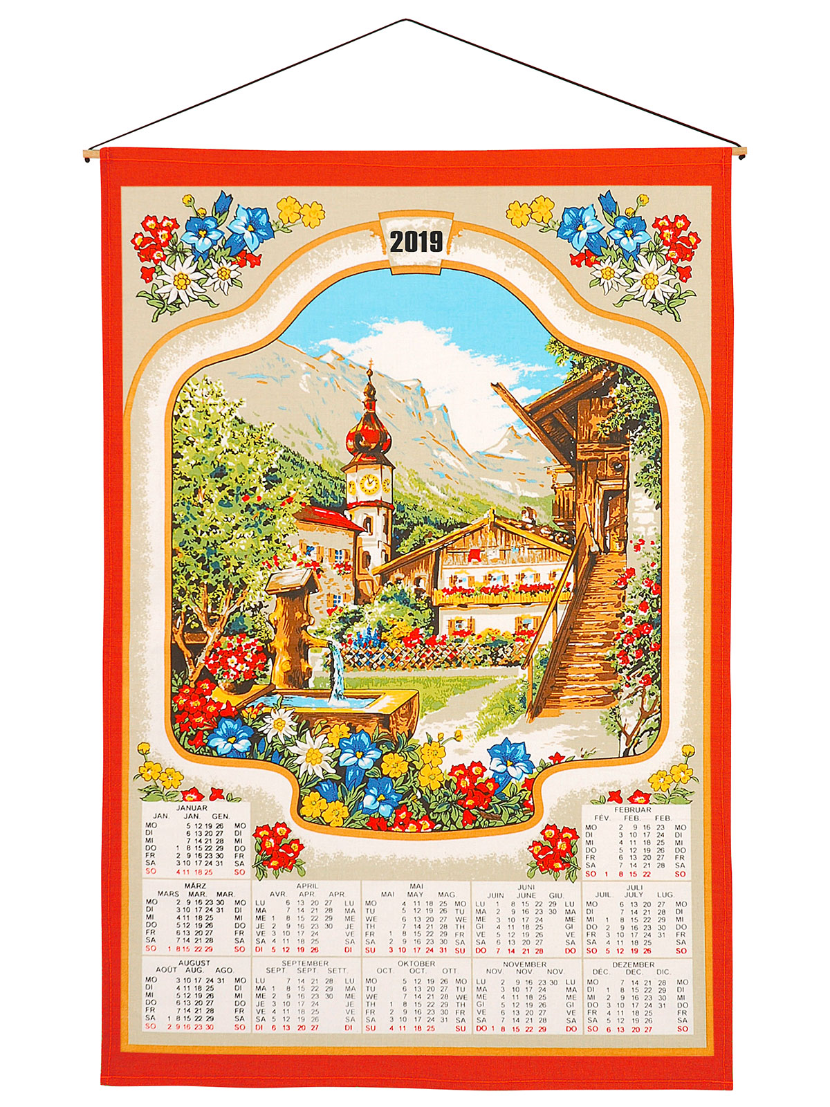 Wandkalender „Bergdorf“