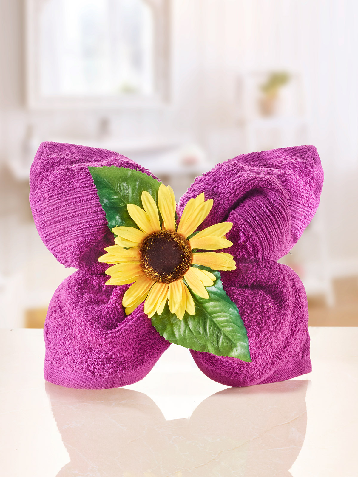 Frottier-Geschenk „Sonnenblume“ Frottier-Geschenk „Sonnenblume“