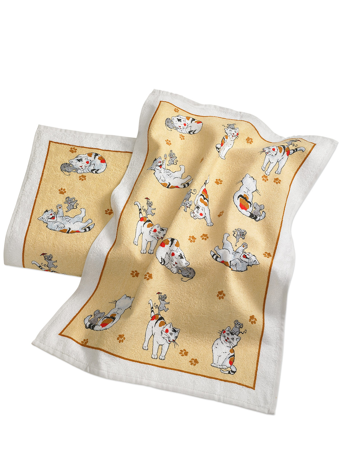 Frottiertuchduo „Katz und Maus“