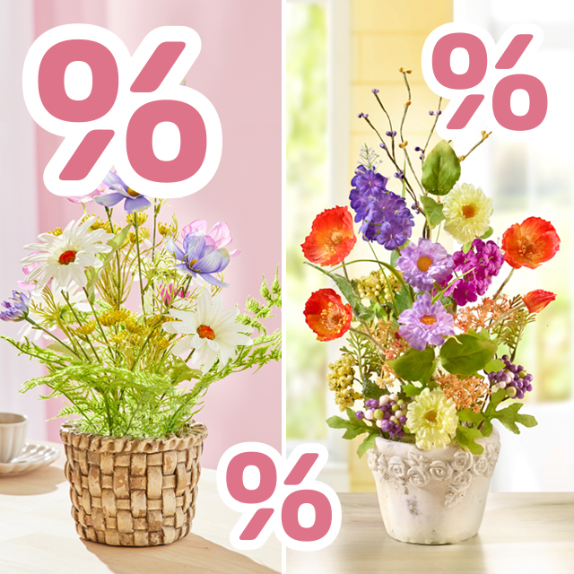 Blütenträume – künstliche Blumen und Arrangements zum Sparpreis